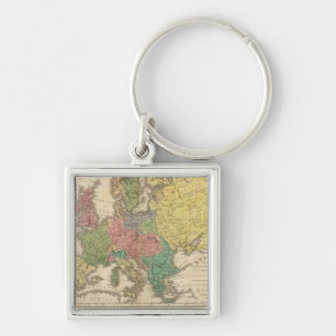 Europe Religion Atlas Map Key Ring