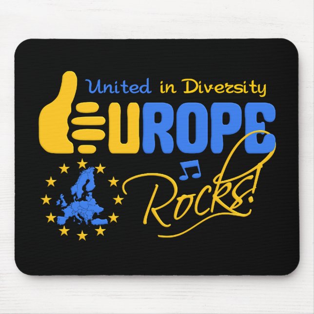 Europe Rocks! mousepad (Front)