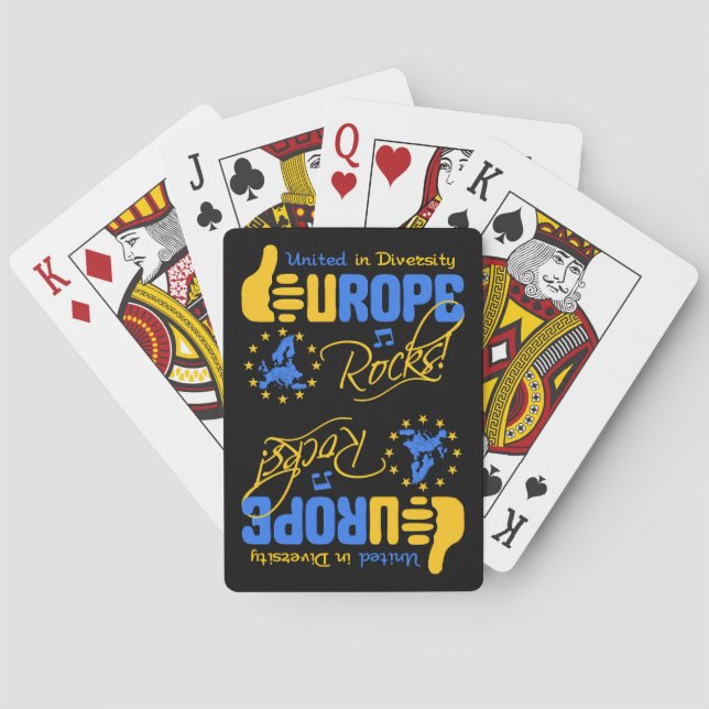 EUROPE ROCKS playing cards (Back)