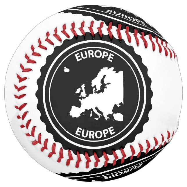Europe rubber stamp softball (Front Left)