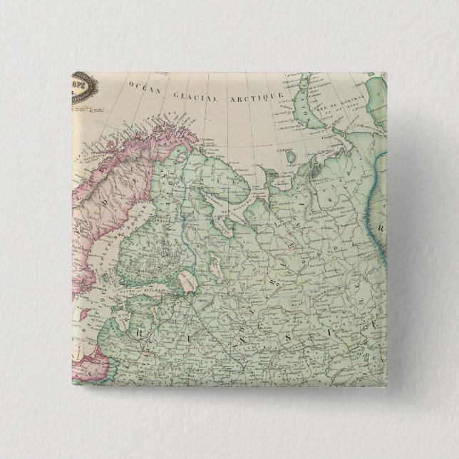 Europe, Russia, Finland 15 Cm Square Badge (Front)