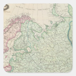 Europe, Russia, Finland Square Sticker