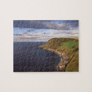 Europe, Scotland, Aberdeen. Overhead view of Jigsaw Puzzle