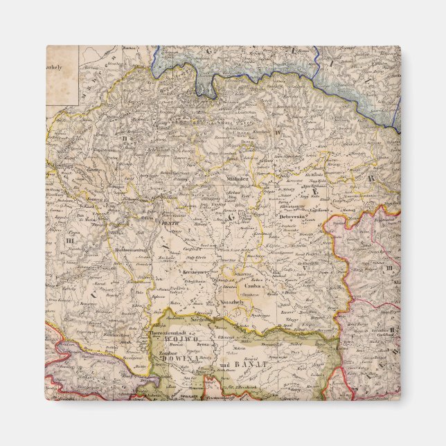 Europe, Slovakia, Hungary Magnet (Front)