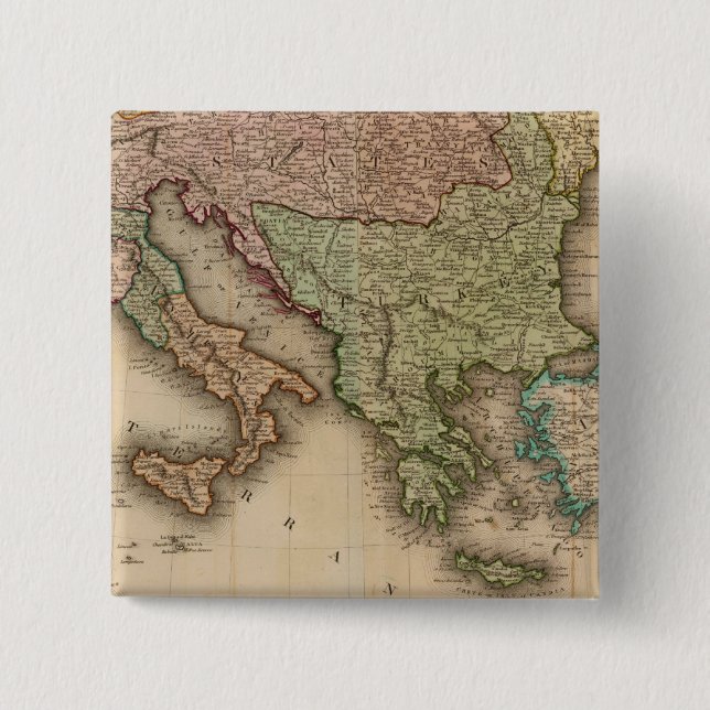 Europe south 15 cm square badge (Front)