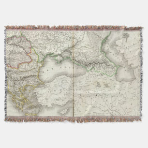 Europe Southeast Throw Blanket