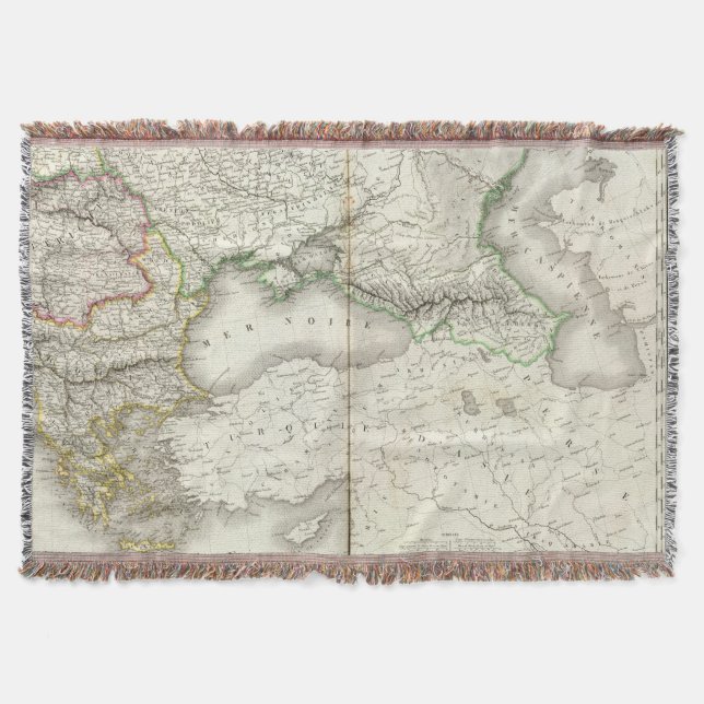 Europe Southeast Throw Blanket (Front)