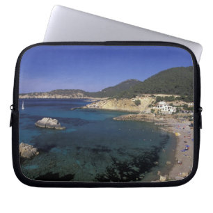 Europe, Spain, Balearics, Ibiza, Cala de Laptop Sleeve