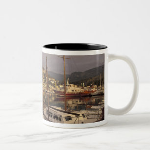 Europe, Spain, Balearics, Mallorca, Port de Two-Tone Coffee Mug
