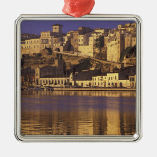 Europe, Spain, Balearics, Menorca, Mao. Dawn Metal Ornament