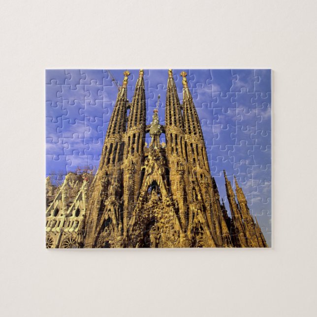Europe, Spain, Barcelona, Sagrada Familia Jigsaw Puzzle (Horizontal)