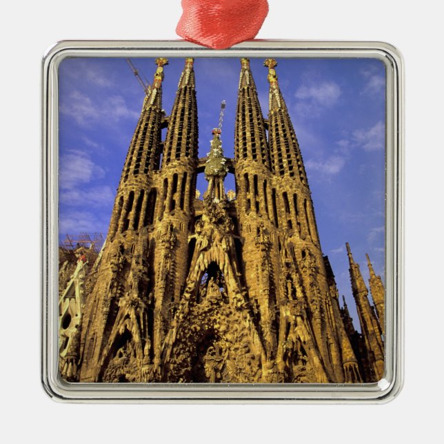Europe, Spain, Barcelona, Sagrada Familia Metal Ornament (Front)