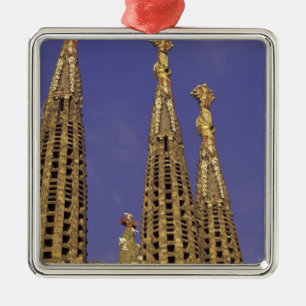 Europe, Spain, Barcelona Sagrada Familia Metal Tree Decoration
