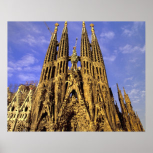 Europe, Spain, Barcelona, Sagrada Familia Poster