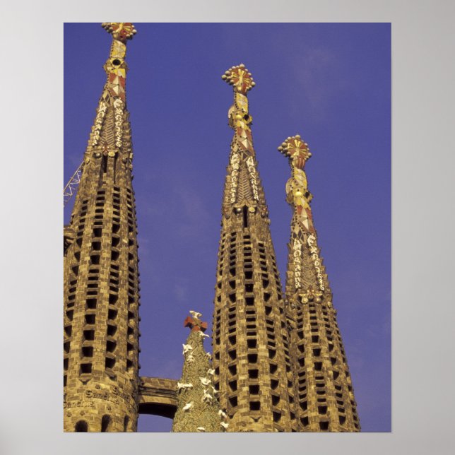Europe, Spain, Barcelona Sagrada Familia Poster (Front)