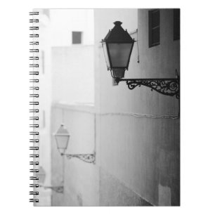 Europe, Spain, Mallorca. Streelights, Palma Notebook