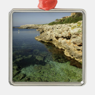 Europe, Spain, Minorca (aka Menorca), Binibeca. Metal Ornament