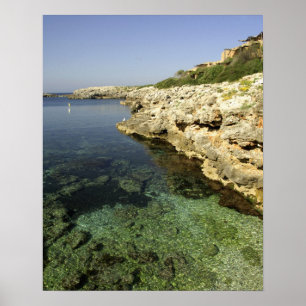 Europe, Spain, Minorca (aka Menorca), Binibeca. Poster