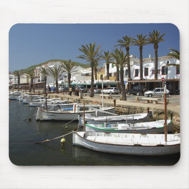 Europe, Spain, Minorca (aka Menorca). Fishing Mouse Pad (Front)