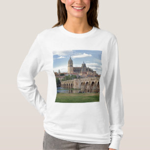 Europe, Spain, Salamanca. The Roman bridge over T-Shirt