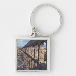 Europe, Spain, Segovia. Late light casts shadows Key Ring