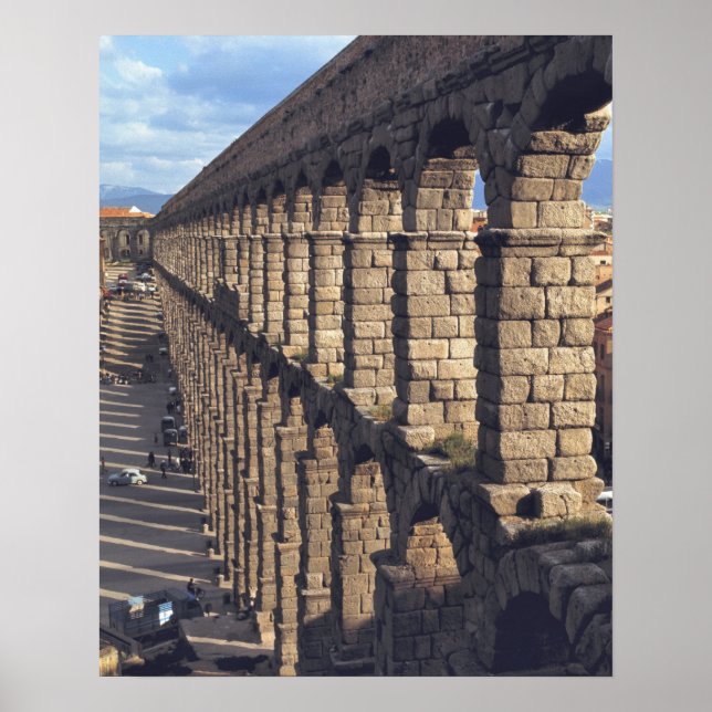 Europe, Spain, Segovia. Late light casts shadows Poster (Front)