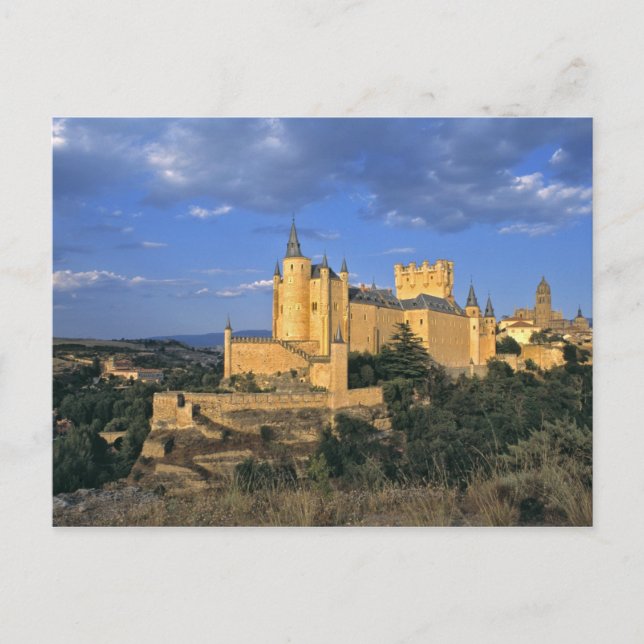 Europe, Spain, Segovia. The Alcazar, a World Postcard (Front)
