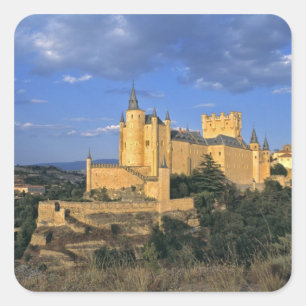 Europe, Spain, Segovia. The Alcazar, a World Square Sticker