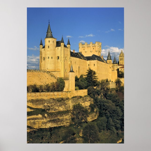 Europe, Spain, Segovia. The imposing Alcazar, Poster (Front)