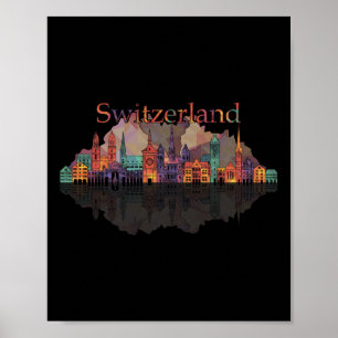 Europe Switzerland Alps Mountains Swiss Family Vac Poster