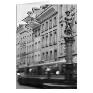Europe, Switzerland, Bern. Tram, Marktgasse