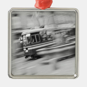 Europe, Switzerland, Bern. Tram, Marktgasse 2 Metal Tree Decoration