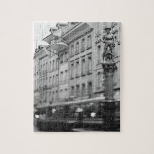 Europe, Switzerland, Bern. Tram, Marktgasse Jigsaw Puzzle