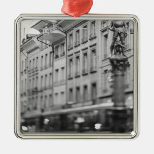 Europe, Switzerland, Bern. Tram, Marktgasse Metal Ornament