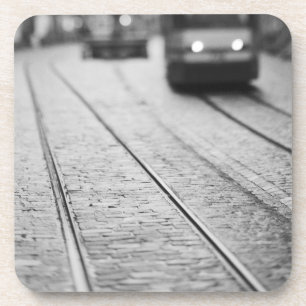 Europe, Switzerland, Berne. Tram tracks, Coaster