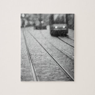 Europe, Switzerland, Berne. Tram tracks, Jigsaw Puzzle