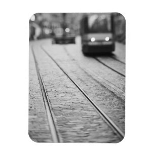 Europe, Switzerland, Berne. Tram tracks, Magnet