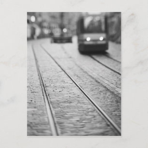 Europe, Switzerland, Berne. Tram tracks, Postcard