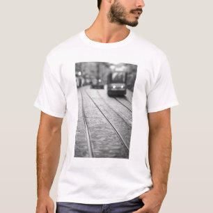 Europe, Switzerland, Berne. Tram tracks, T-Shirt