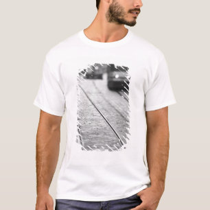 Europe, Switzerland, Berne. Tram tracks, T-Shirt