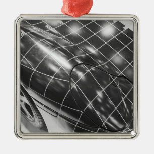 Europe, Switzerland, Geneva. Geneva Motor Show; 3 Metal Ornament