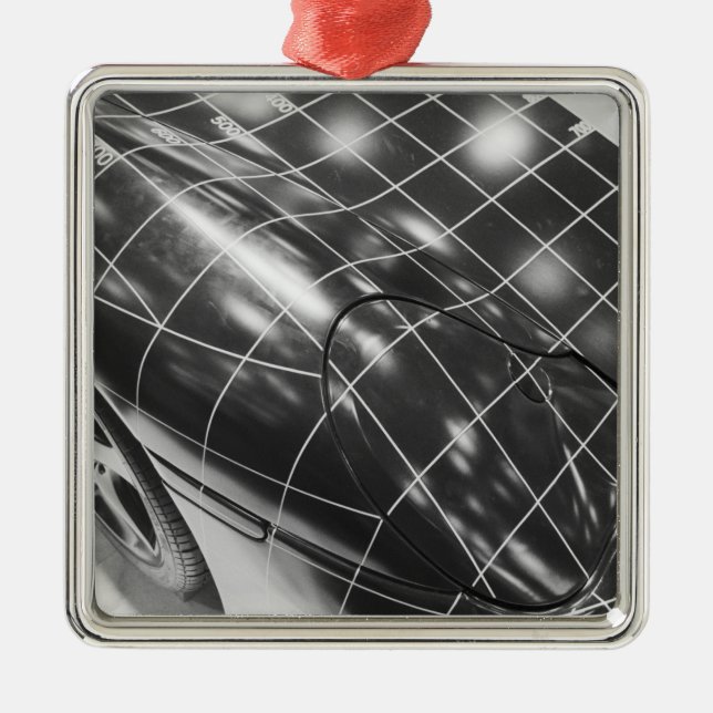 Europe, Switzerland, Geneva. Geneva Motor Show; 3 Metal Ornament (Front)