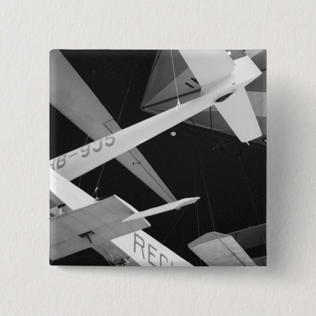 Europe, Switzerland, Lucerne. Aerial glider 15 Cm Square Badge (Front)