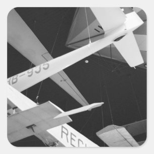 Europe, Switzerland, Lucerne. Aerial glider Square Sticker