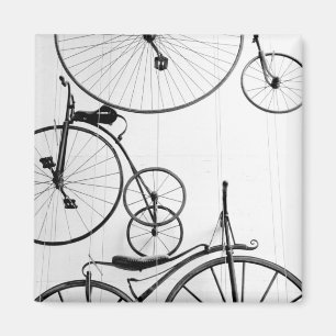 Europe, Switzerland, Lucerne. Bicycle display, Magnet