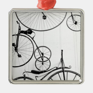 Europe, Switzerland, Lucerne. Bicycle display, Metal Ornament