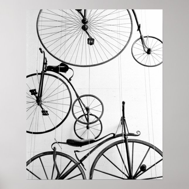 Europe, Switzerland, Lucerne. Bicycle display, Poster (Front)