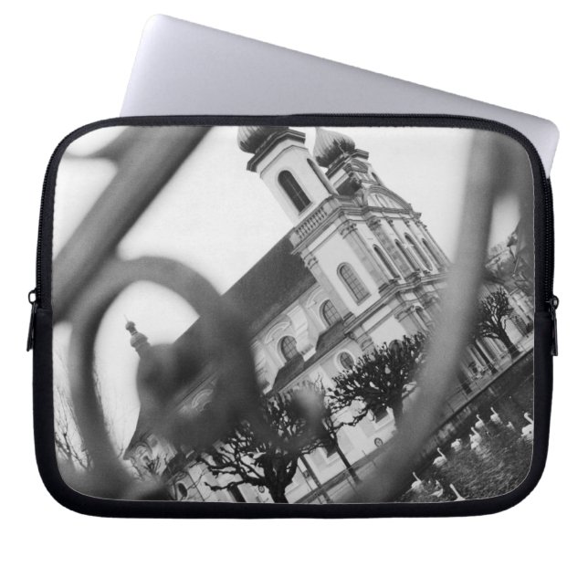 Europe, Switzerland, Lucerne. Jesuit church Laptop Sleeve (Front)