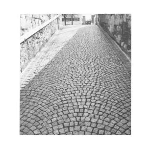 Europe, Switzerland, Zurich. Cobbled street, Notepad