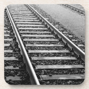 Europe, Switzerland, Zurich. Train tracks Coaster